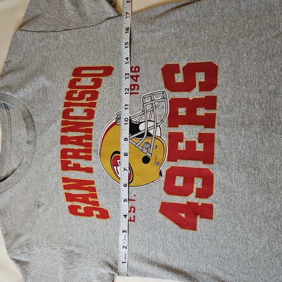 49ers San Francisco Gray T-shirt Mens Small NFL - Picture 3 of 4